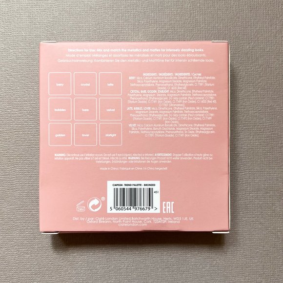CIATÉ LONDON Trend Edit Eyeshadow Palette in Bronzed - Picture 2 of 3